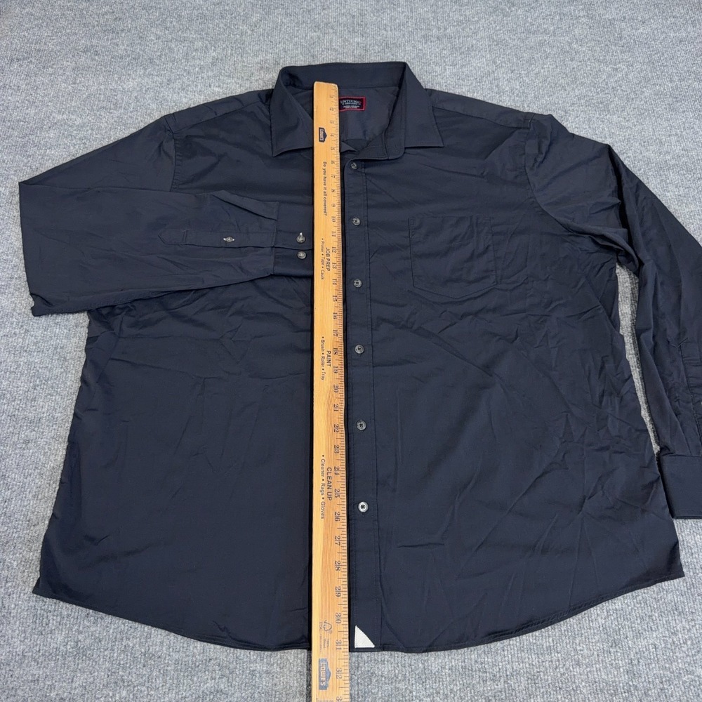 Untuckit Shirt Mens 3XL Black Logo Nylon Stretch Performance Gironde Button Up - Picture 4 of 8
